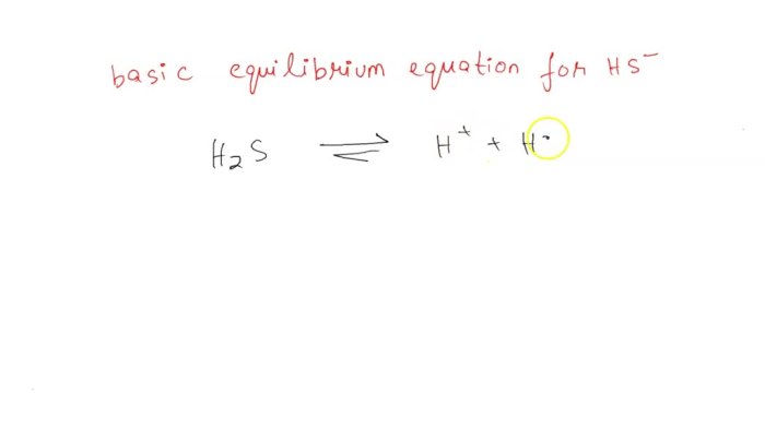 Basic equilibrium equation for hs-