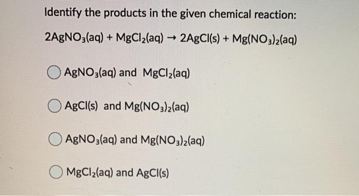 Mgcl2 agno3 agcl mg no3 2