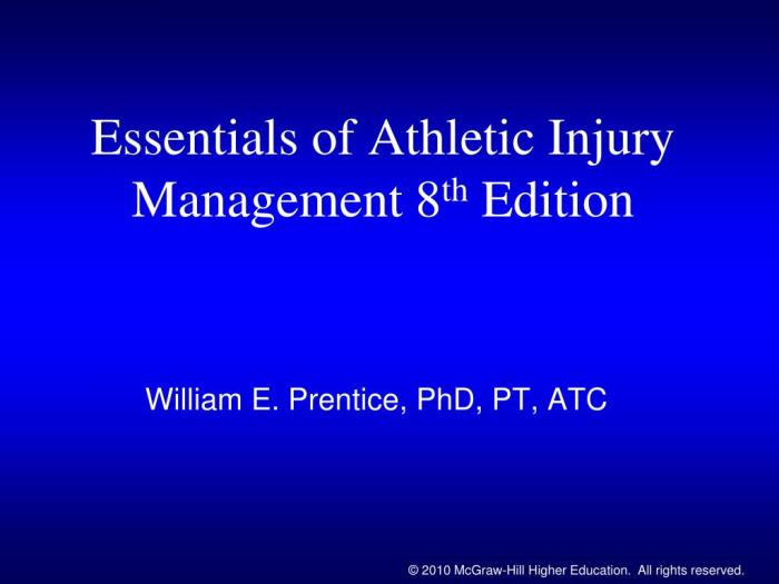 Essentials of athletic injury management 12th edition