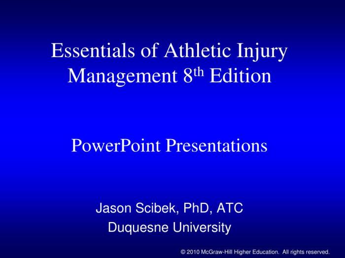 Essentials of athletic injury management 12th edition